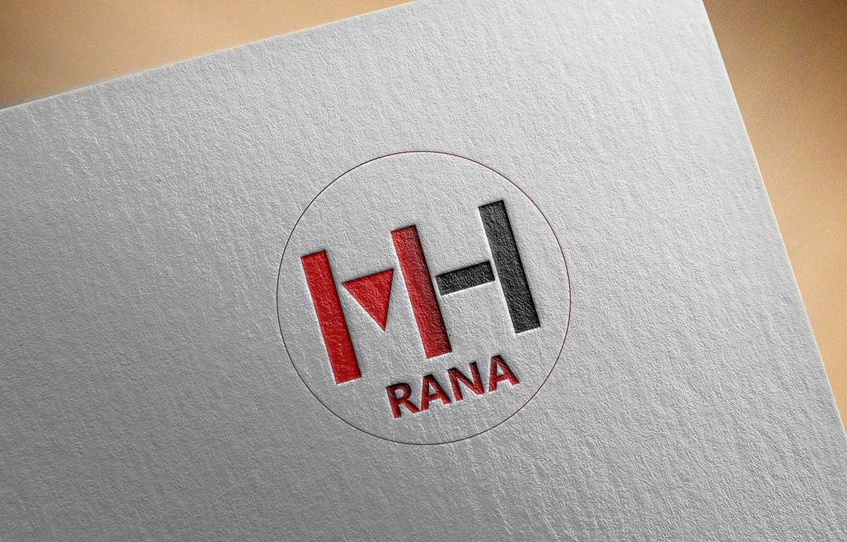 Logo. nice simple red black Good MH White