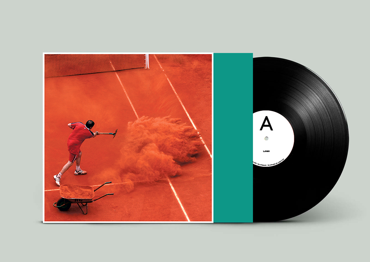 indie LP vinyl tennis sport orange green rock pop danish
