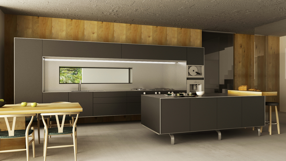 bulthaup 3D Render rendering kitchen modeling