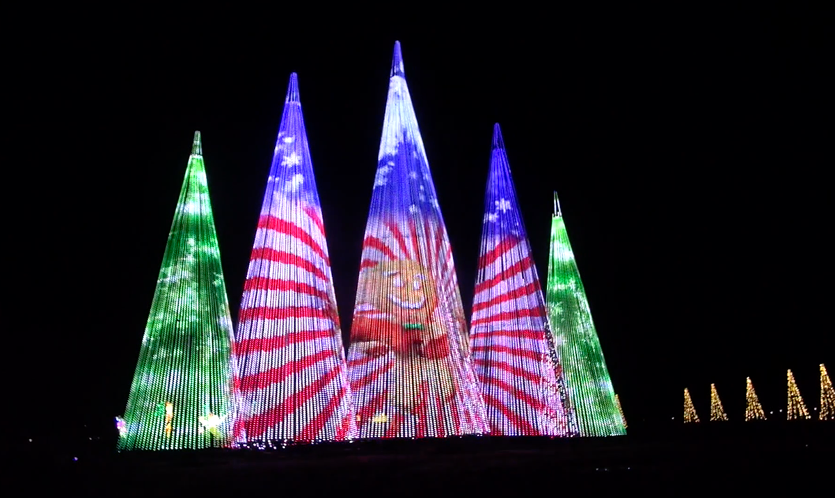 Video Tree Led RGB holiday trees Nashville Holiday Country Christmas