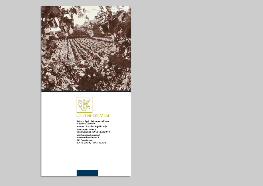 Cantine del Mare Wine Labels brochure product brochure