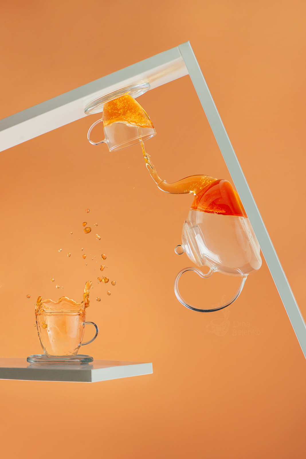 creative drink Food  glass kitchen splash tableware tea teapot upside down