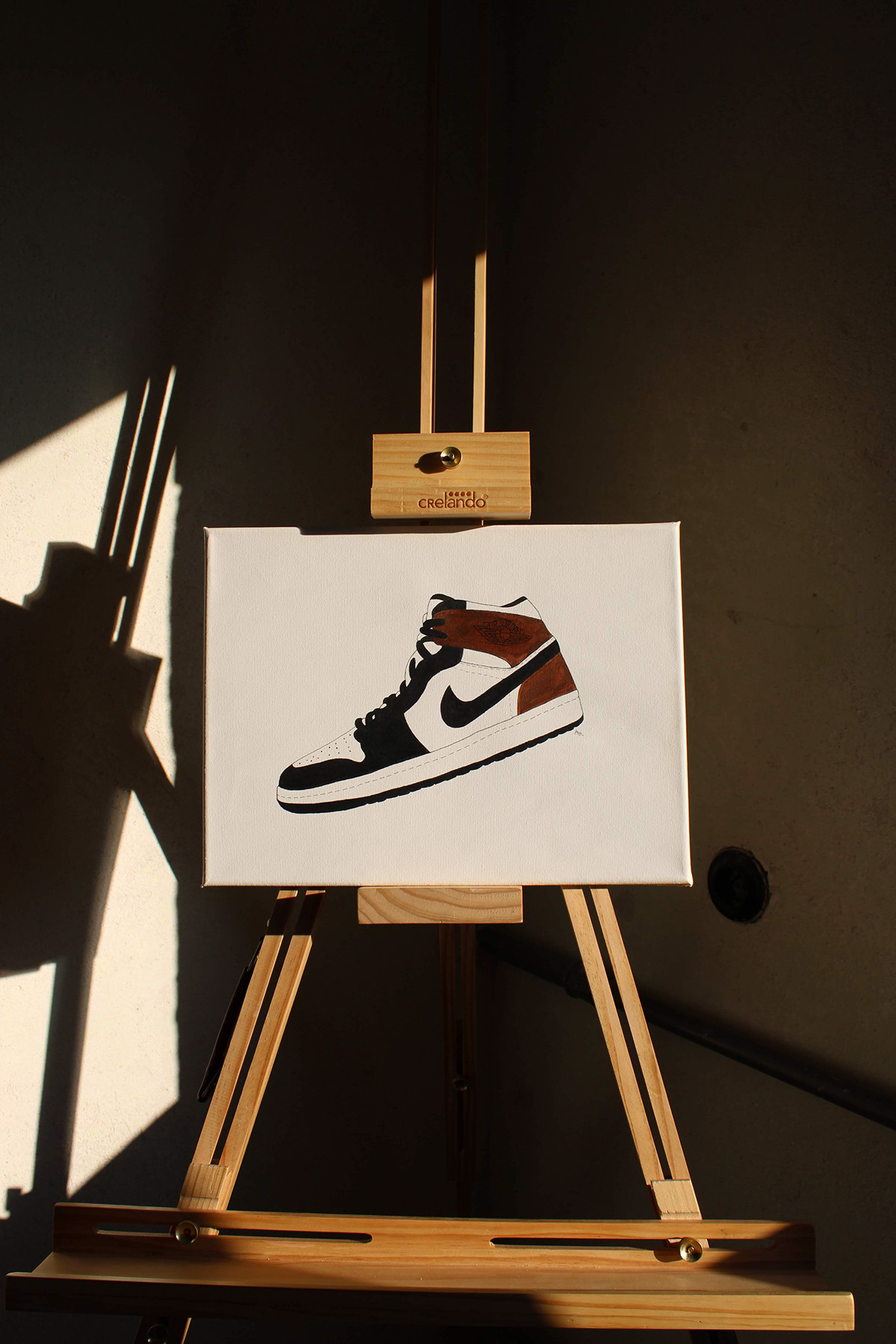 painting   paint acrylic acrylic painting Nike Nike Shoes nike air Photography  sneakers shoes