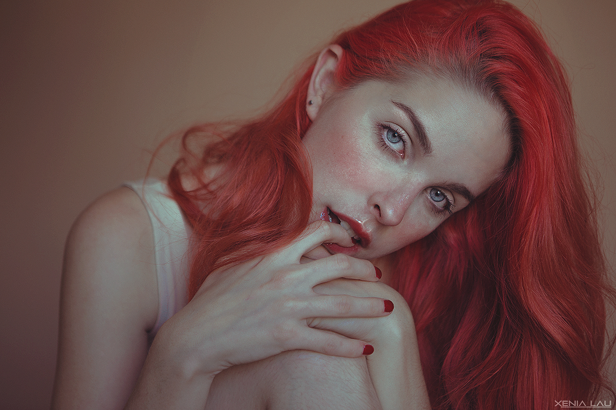 Photography  portrait redhead studio Natural Light PORN ACTRESS model erotic