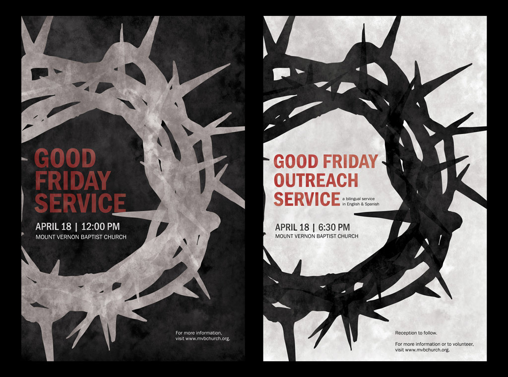 good friday outreach bilingual crown of thorns church design