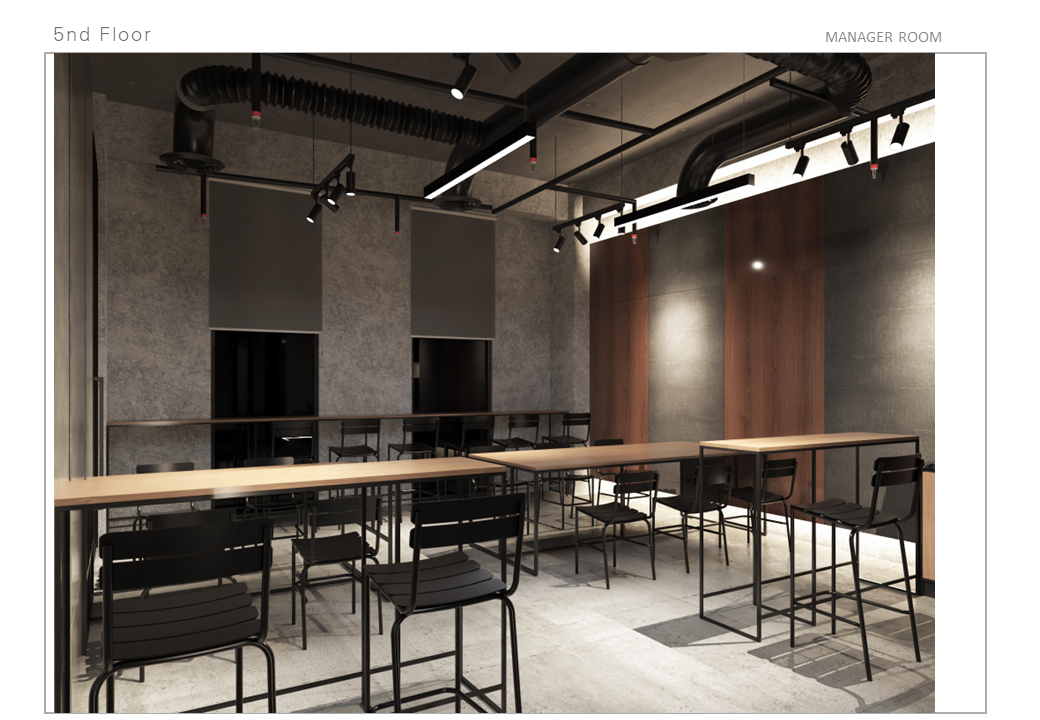 architecture Interior modern Office Design vray render