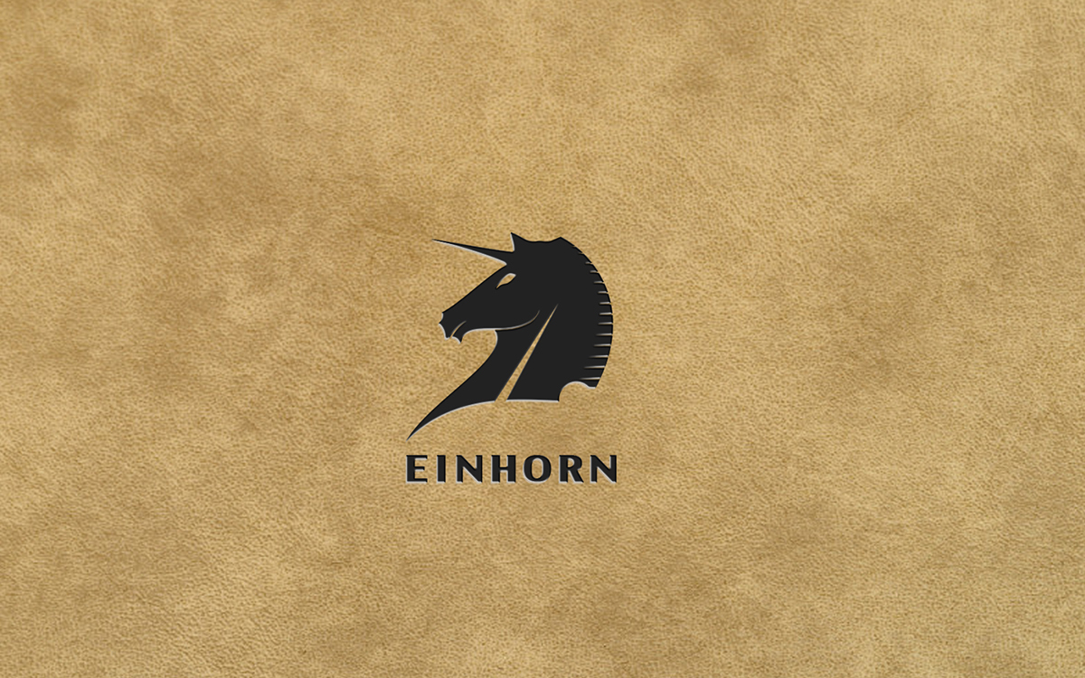 einhorn Sept ankhbayar leather logo brand identity visual horse unicorn sofa mongolian