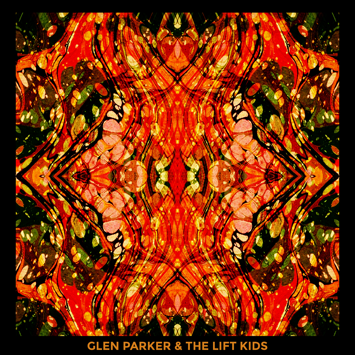 Album album art vinyl kaleidoscope trippy paper marbling