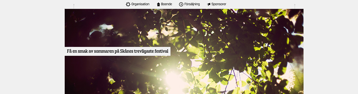 Website Sweden Web redesign Rebrand UI ux design summer festival