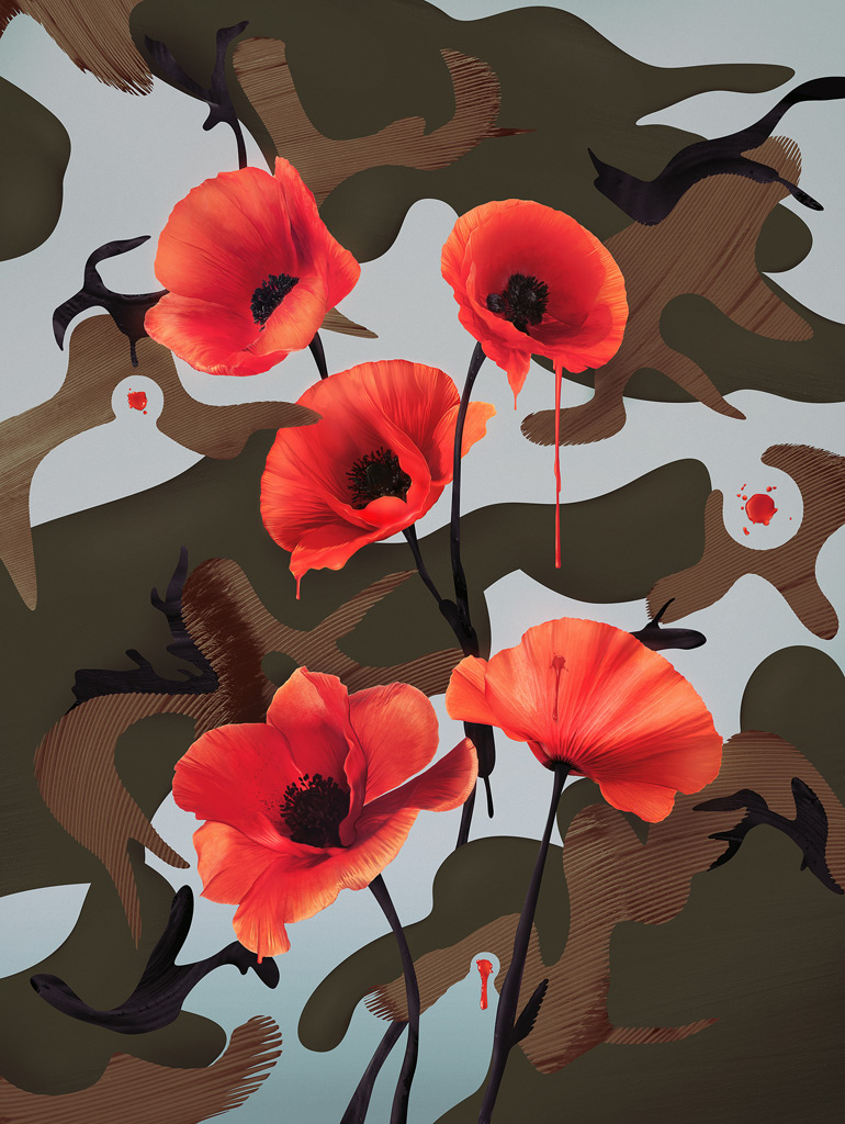camo camouflage Military Flowers floral Nature beauty american Illustrative vector photoshop disruptive texture juxtaposition Patterns