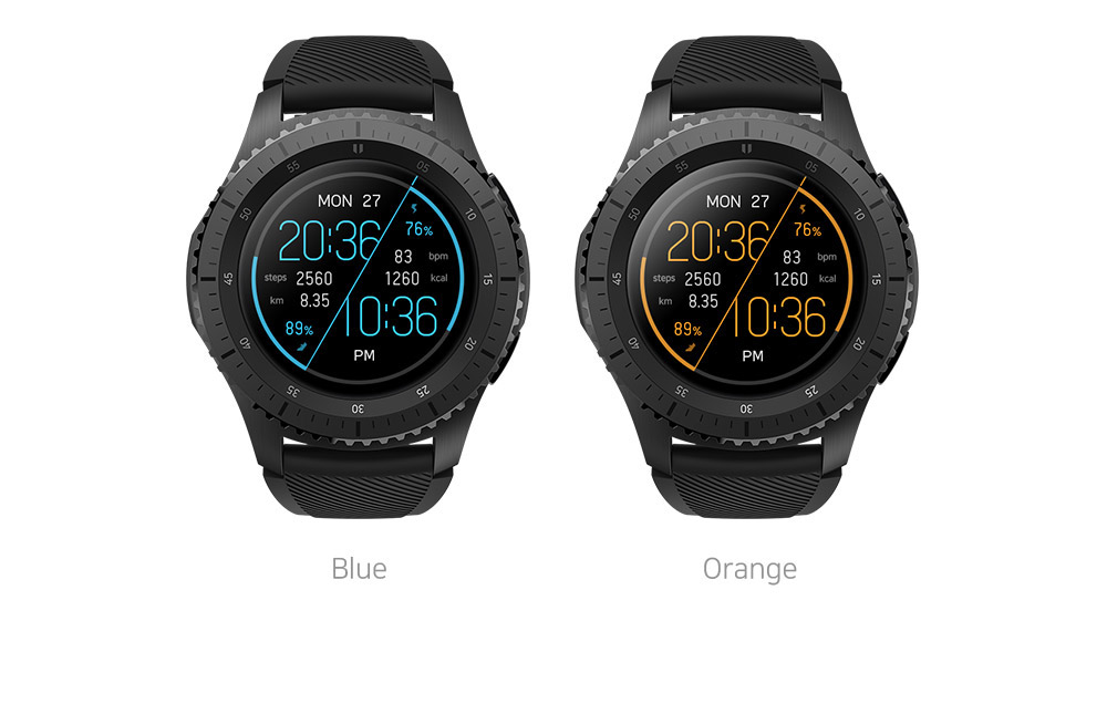 watchface smartwatch modern simple line design Samsung gears2 gears3 brunen