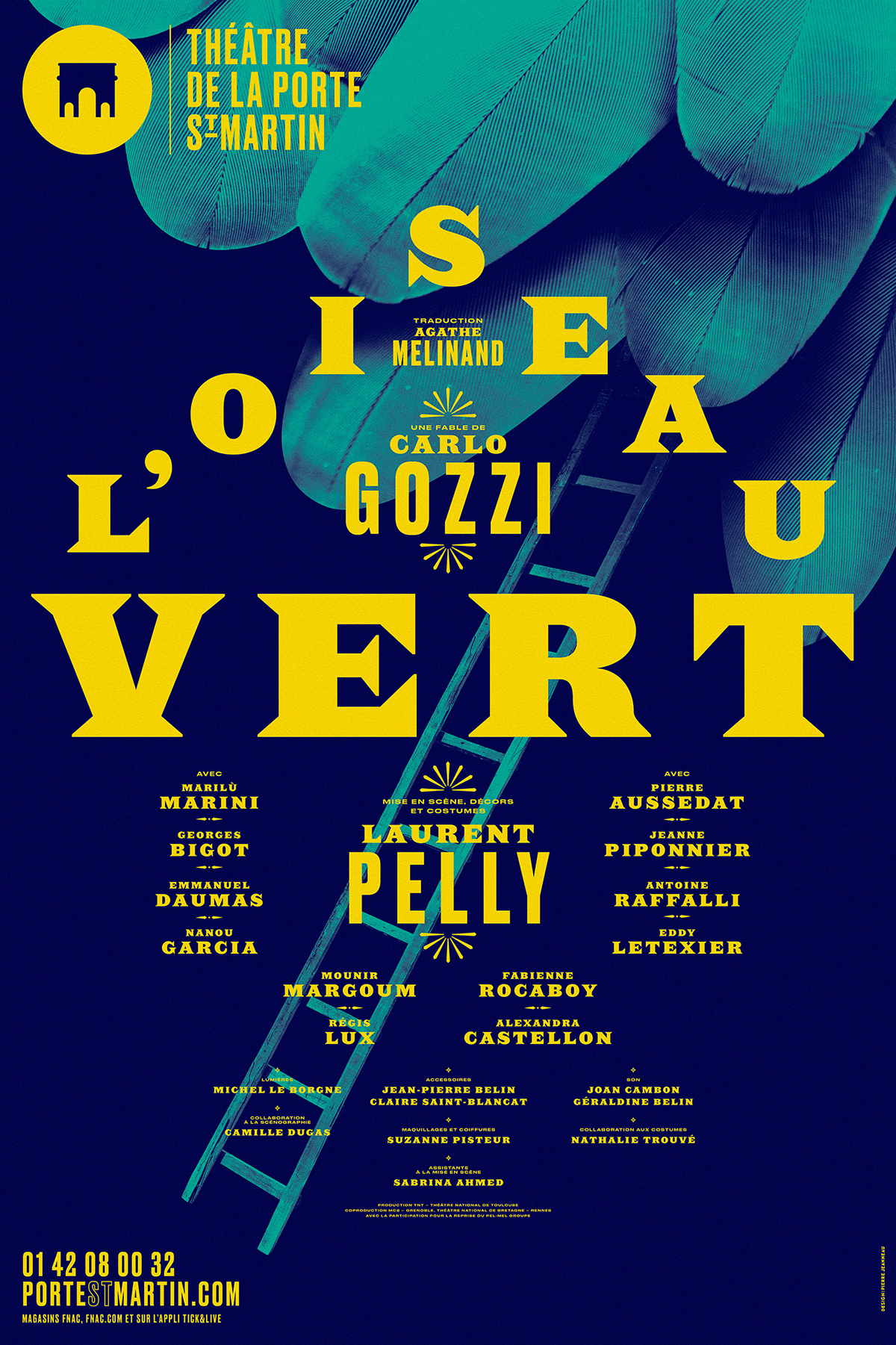 Paris graphic design  affiche Theatre pommerat Typographie graphisme pantone big type