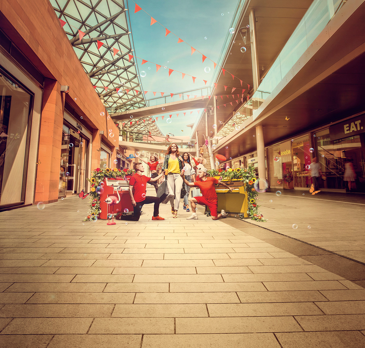 Liverpoolone summer retouching  Composite stock imagery Shopping Advertising  Photography  Shops retouch