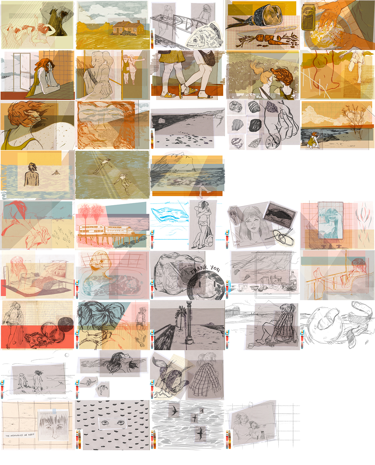 TWINE code storyboard narrative ILLUSTRATION  collage art