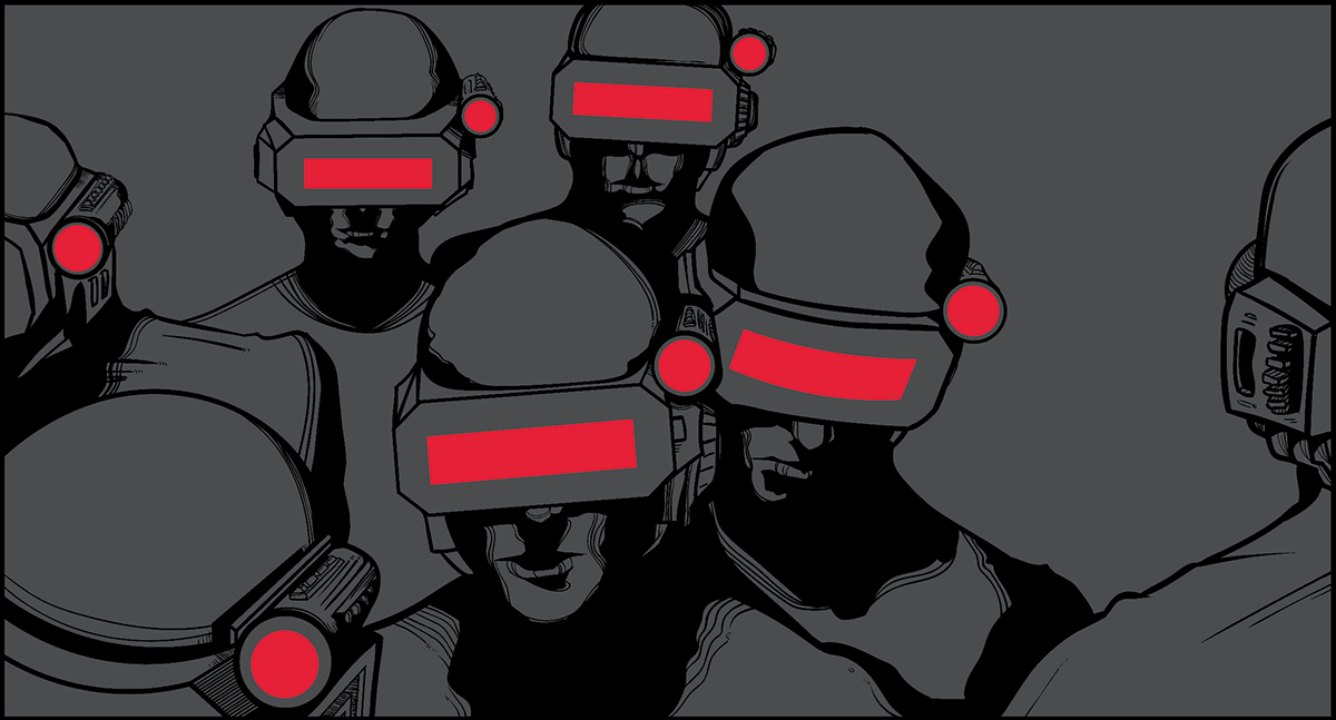 Cyberpunk Virtual reality streetwear AR Facebook Filters instagram effects humanity AllWeNeed