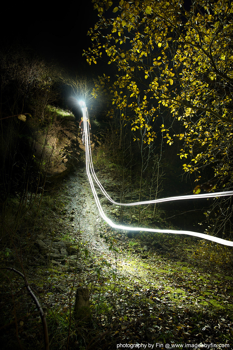 Bike lights Night shots Mountain Biker people stars Landscape sports action extreme sports trees