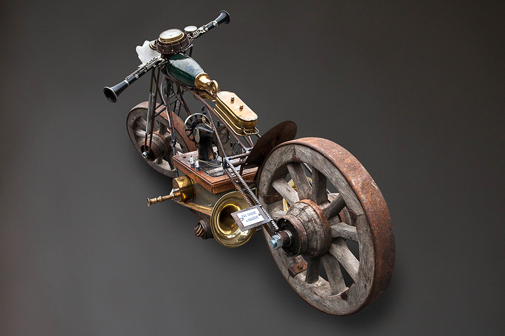 recycling art sculpture conseptual art contemporary art design Exhibition  art Metal art custom bike bikers