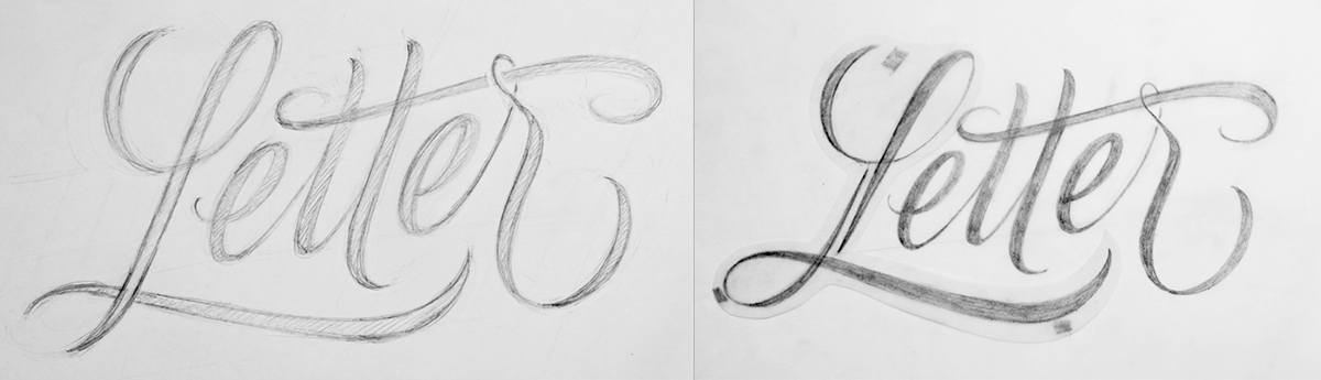 lettering Handlettering Ale Paul Workshop handmade vector process type