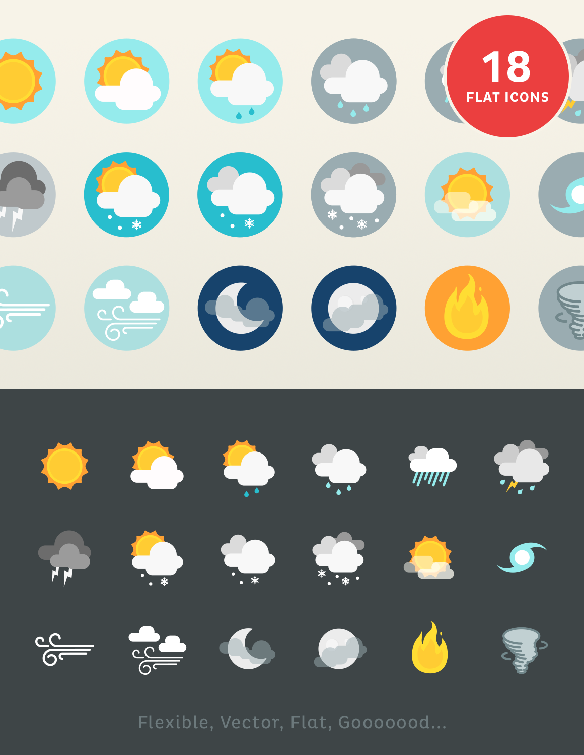 Icon icons vector weather Landscape