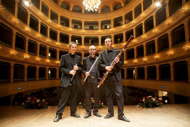 Trio trio eccentrico Classic flute Clarinet bassoon musicians concert teatro rossini lugo
