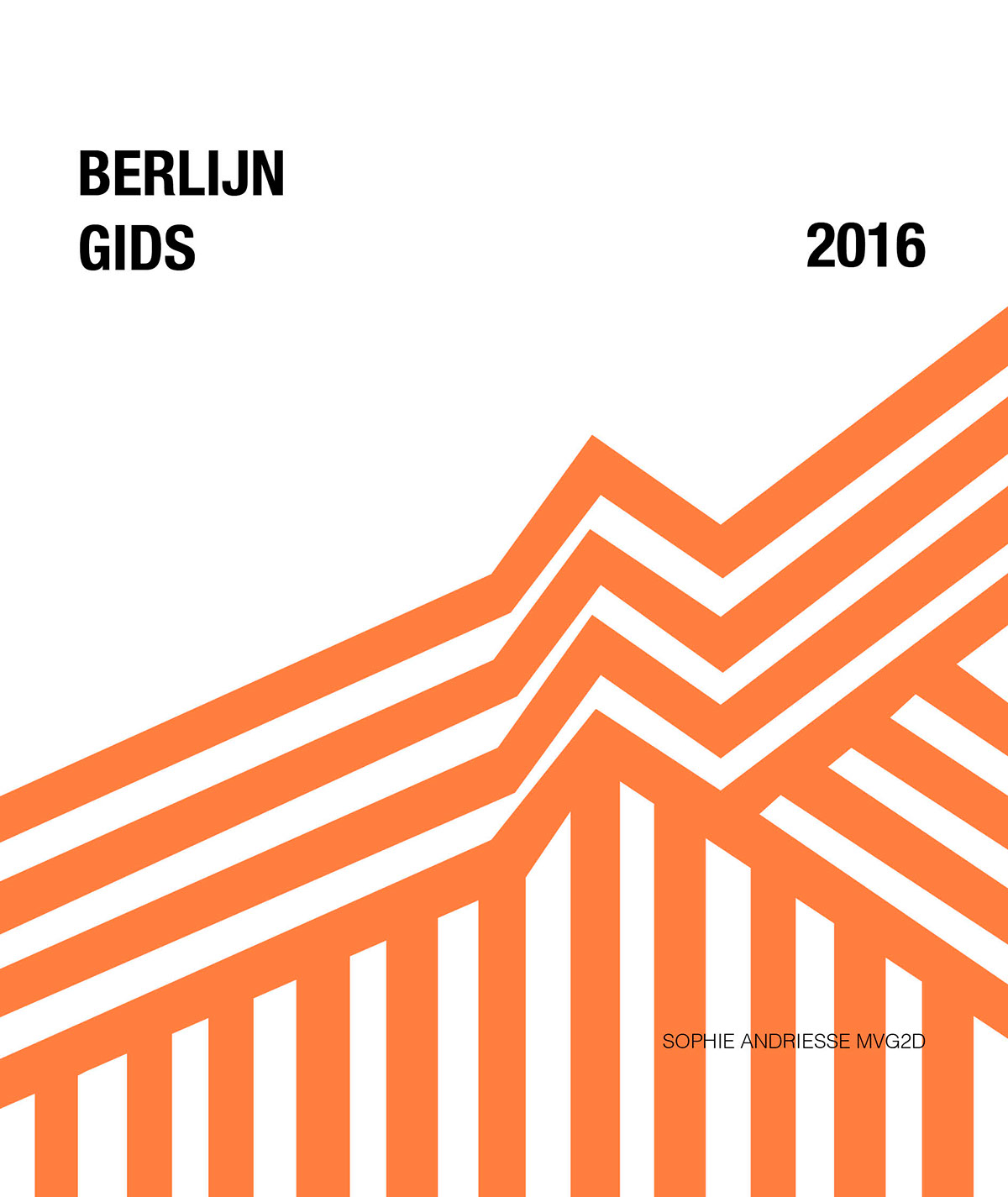 berlin Guide berlijn reizen Travel orange spacing letter graphic geometric