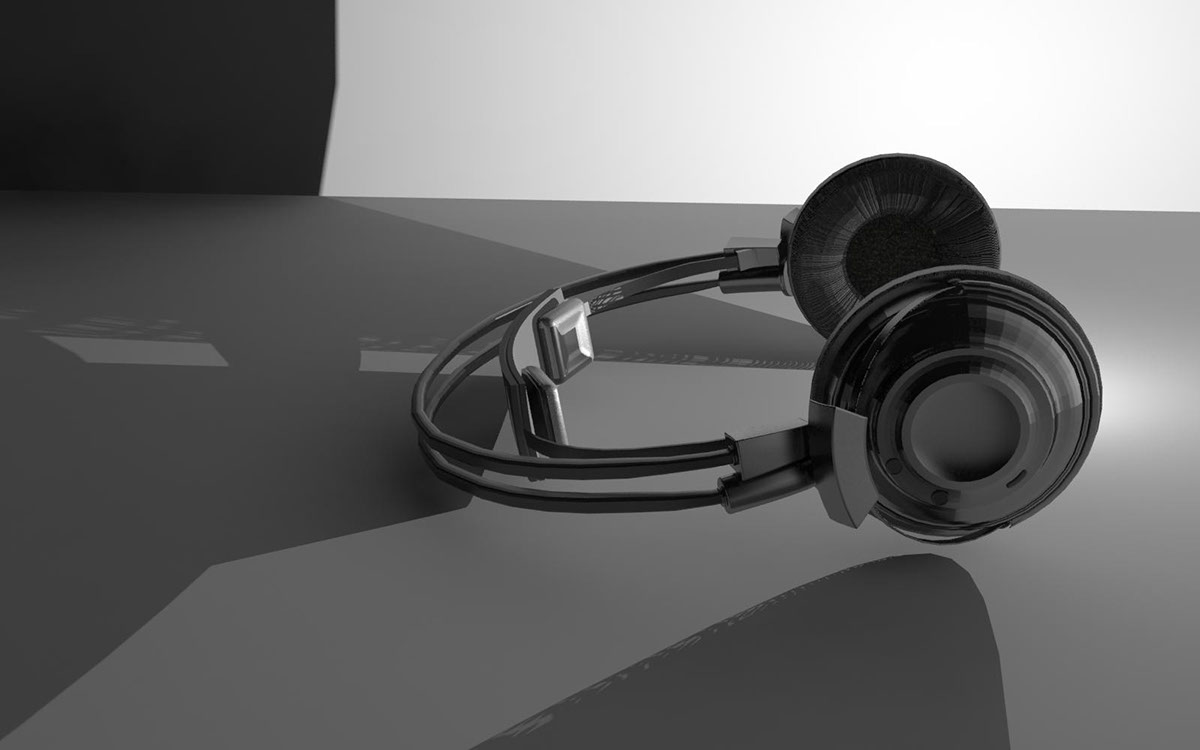 3D Head phones Product design 3d