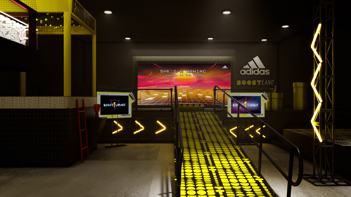 adidas arcade brand experience branding  Event Games party sports