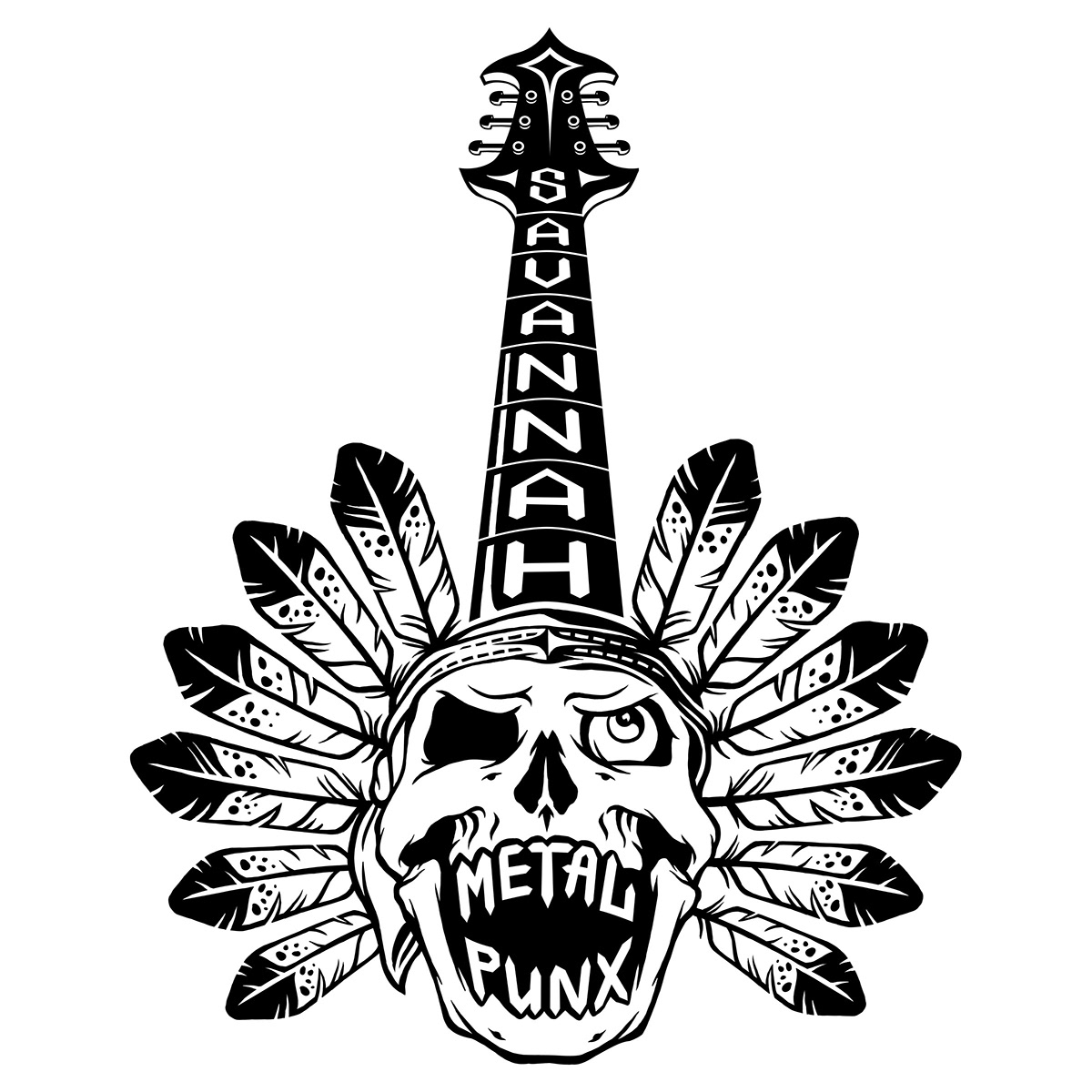 Savannah Metal Punx logos
