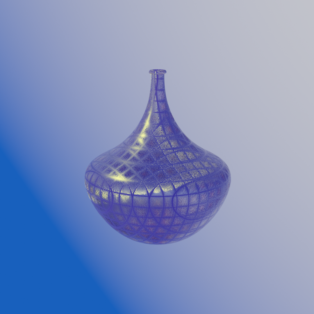 3D b3d blender Eevee purple Vase vases velvet