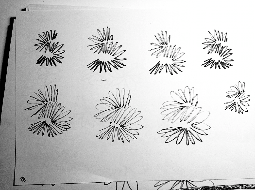 lettering typography   daisies Betterpres Lab Francesco Mazzenga margherite