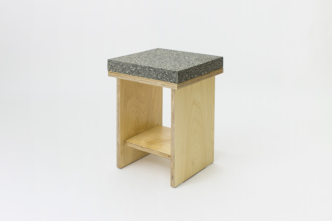 stool Marble marbled soft wood plywood