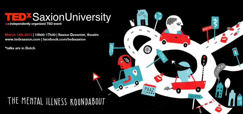 TEDx TEDx Saxion University mental illness Roundabout mental disorders stigma's  Cars traffic