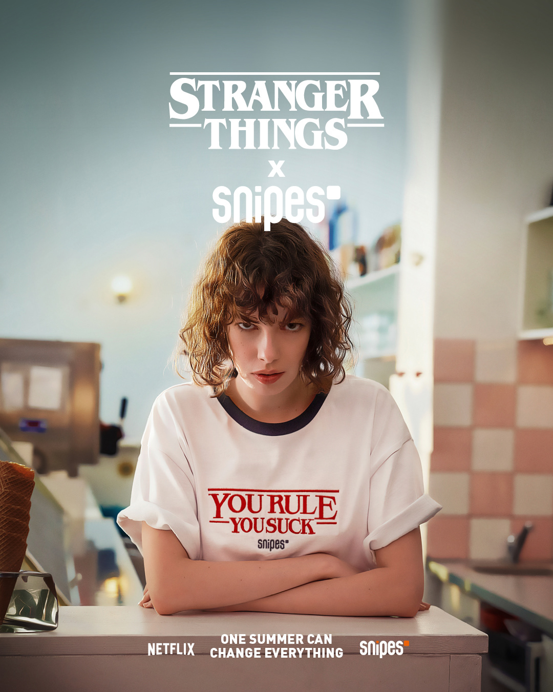 StrangerThings Snipes stranger things strangerThings3 Netflix Advertising  clothes brand series
