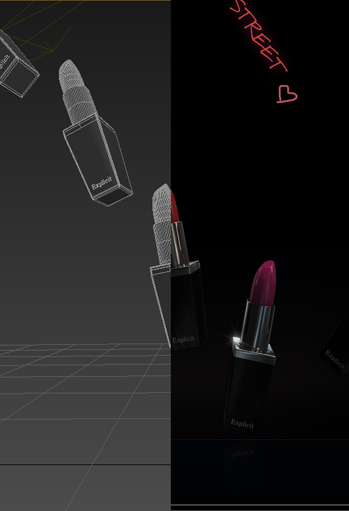 lipstick 3D model