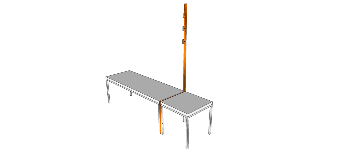 piet bench modular seating furniture Minimalism industrial design  design