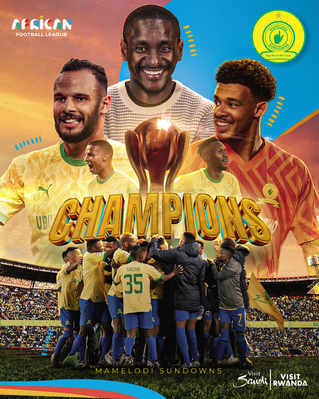 football soccer african league fans AlAhly Sports Design Wydad Sundowns esperance