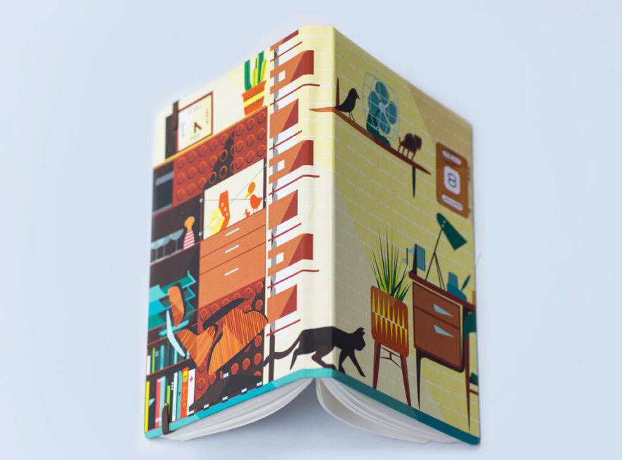 Stationery notebooks print studios creative artists workspaces graphic Ben the Illustrator Illustrator