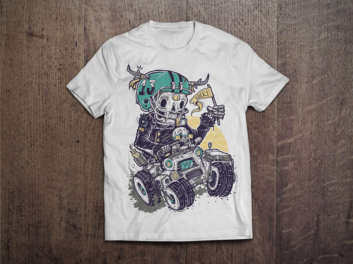 t-shirt guacala colectivo guacala skull xv80
