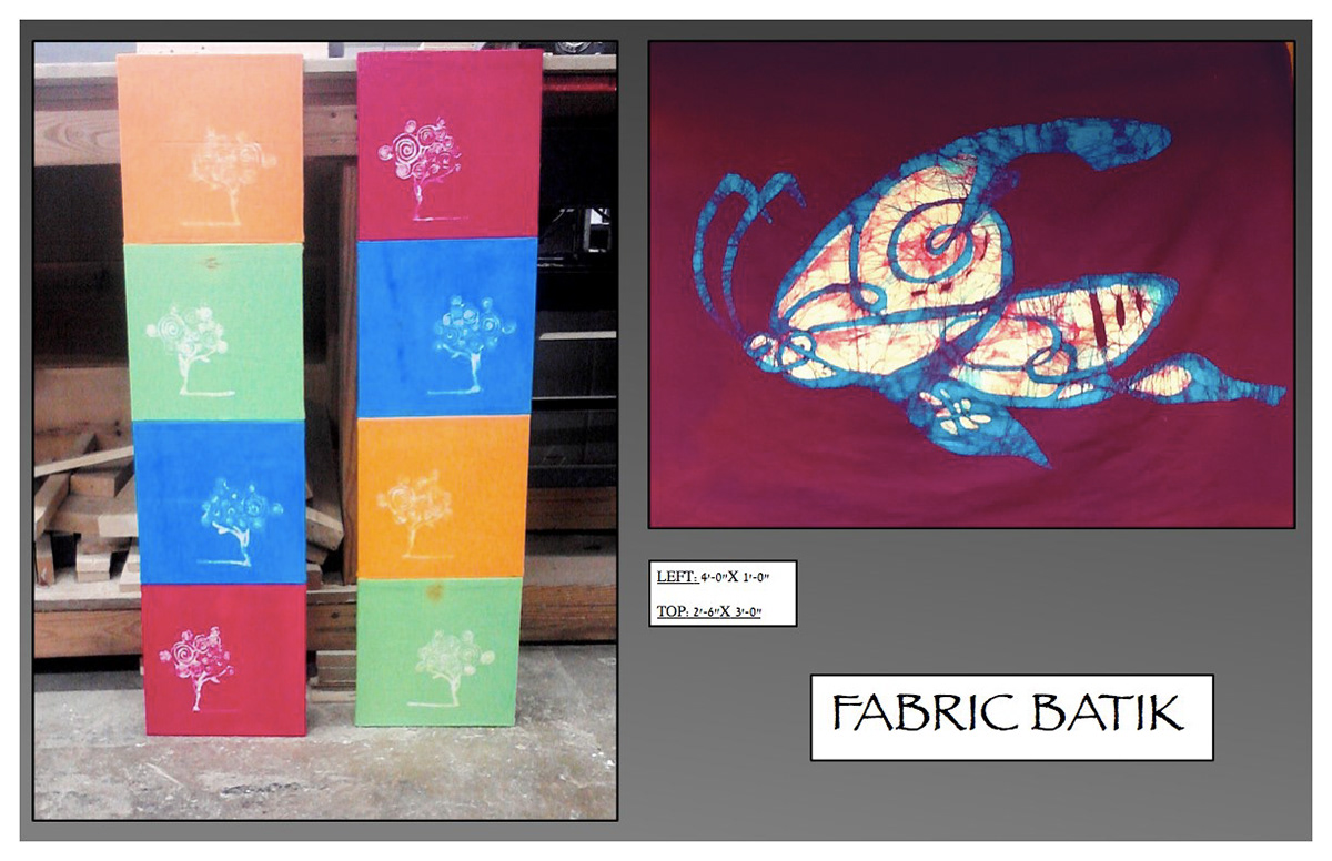 batik props Scenic Art glass blowing  ceramics 