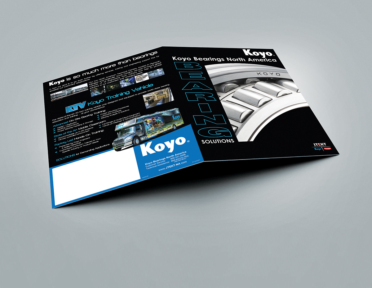 koyo JTEKT bearing bearings brochure Gatefold