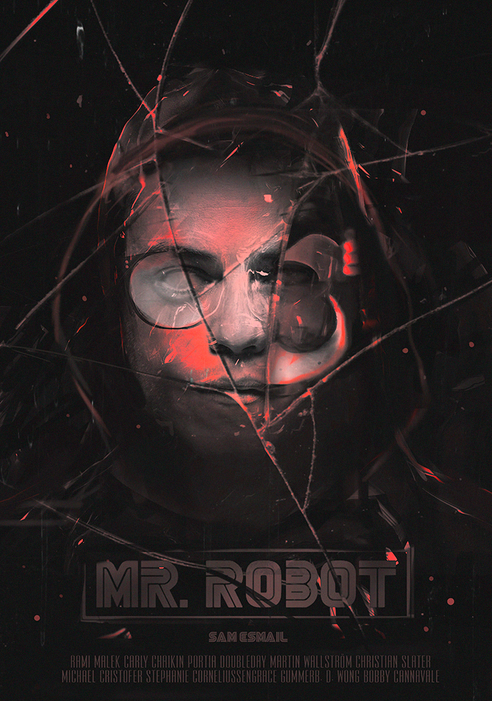 MrRobot hack hacker dark portrait mental poster mrrobotposter budapest gergopocsai