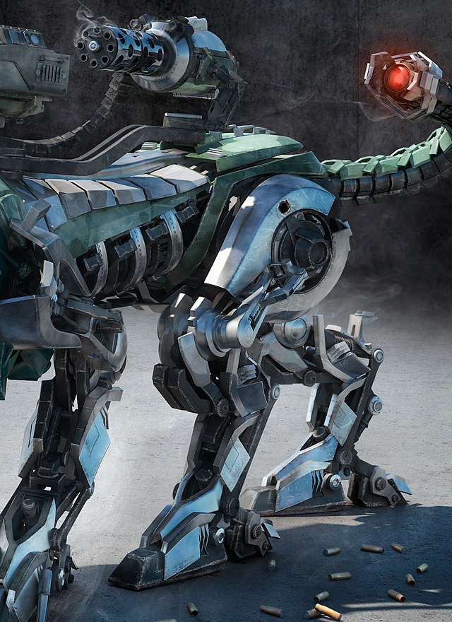 robot dog machine kollected nick kaloterakis CGI