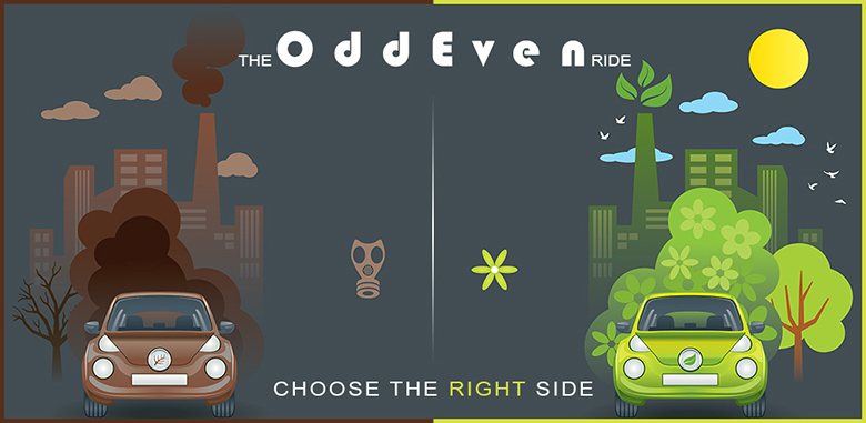 Mobile UI app design Odd Even Ride
