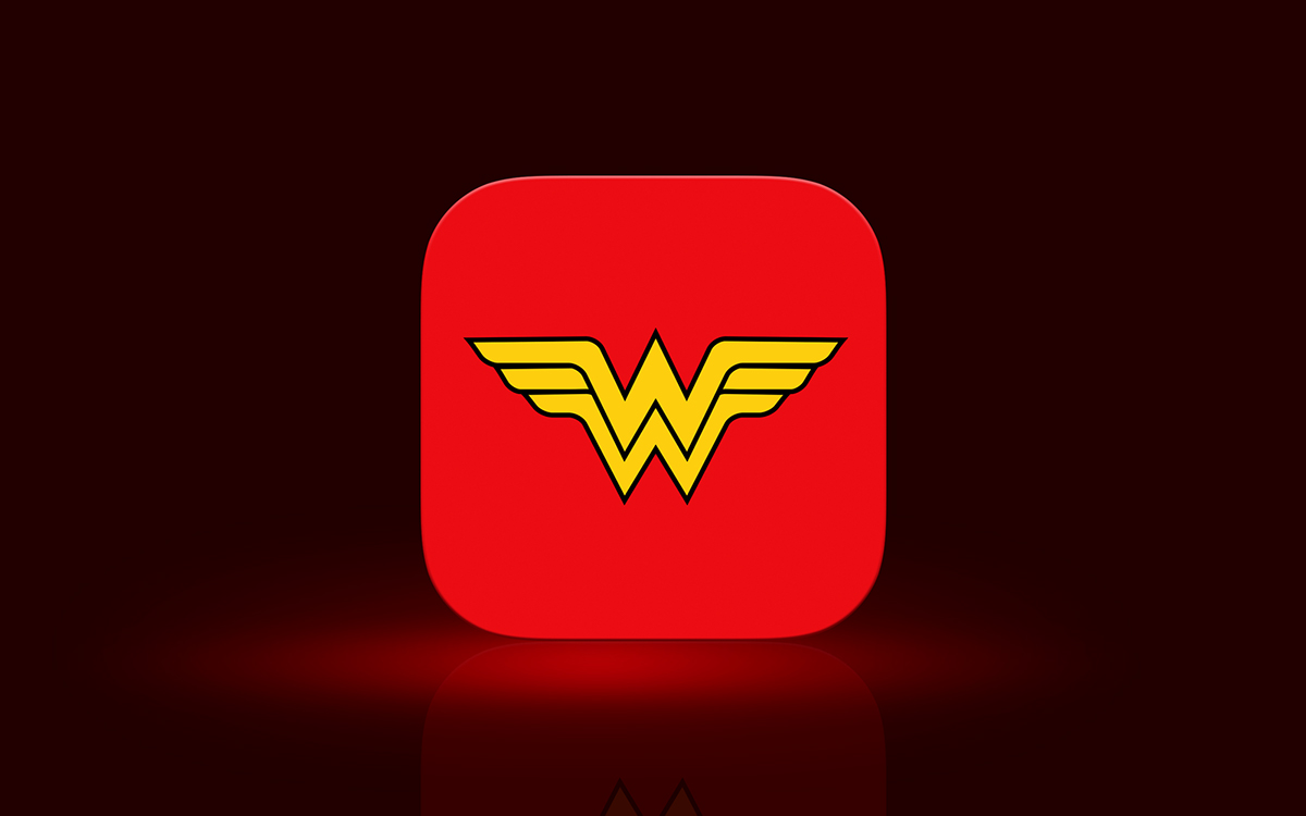 super Hero flat Icon ios transparent clean color