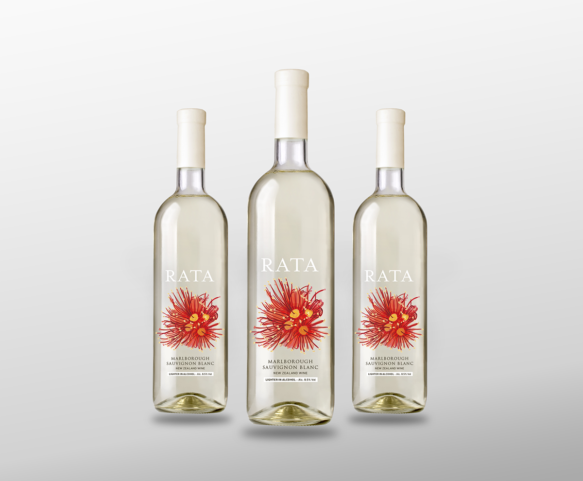 ILLUSTRATION  lighter alcohol wine floral flower Label Wine Packaging translucent label