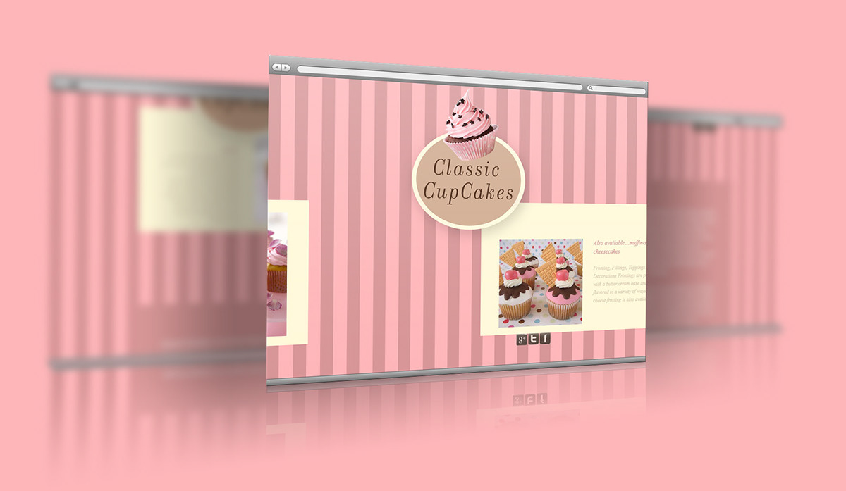 pink cup cakes Micro Site