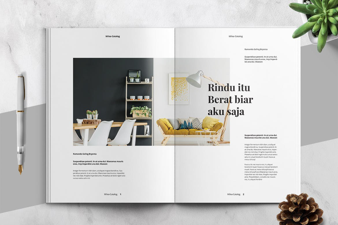 brochure catalog design free InDesign Layout magazine template typography  