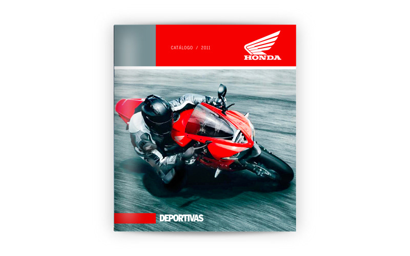 Honda  Motorcycles  promotional  brochure  folded  direct