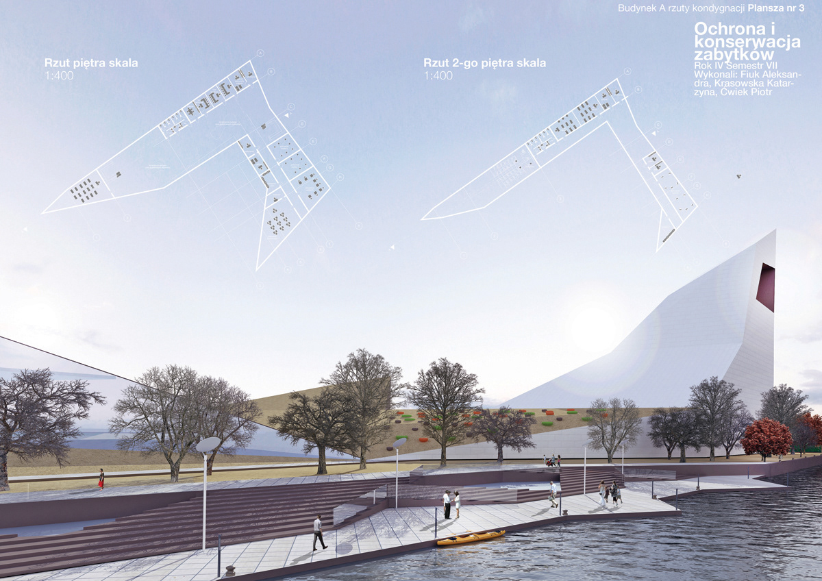 concept school design visualization poland projekt campus Education 3D art