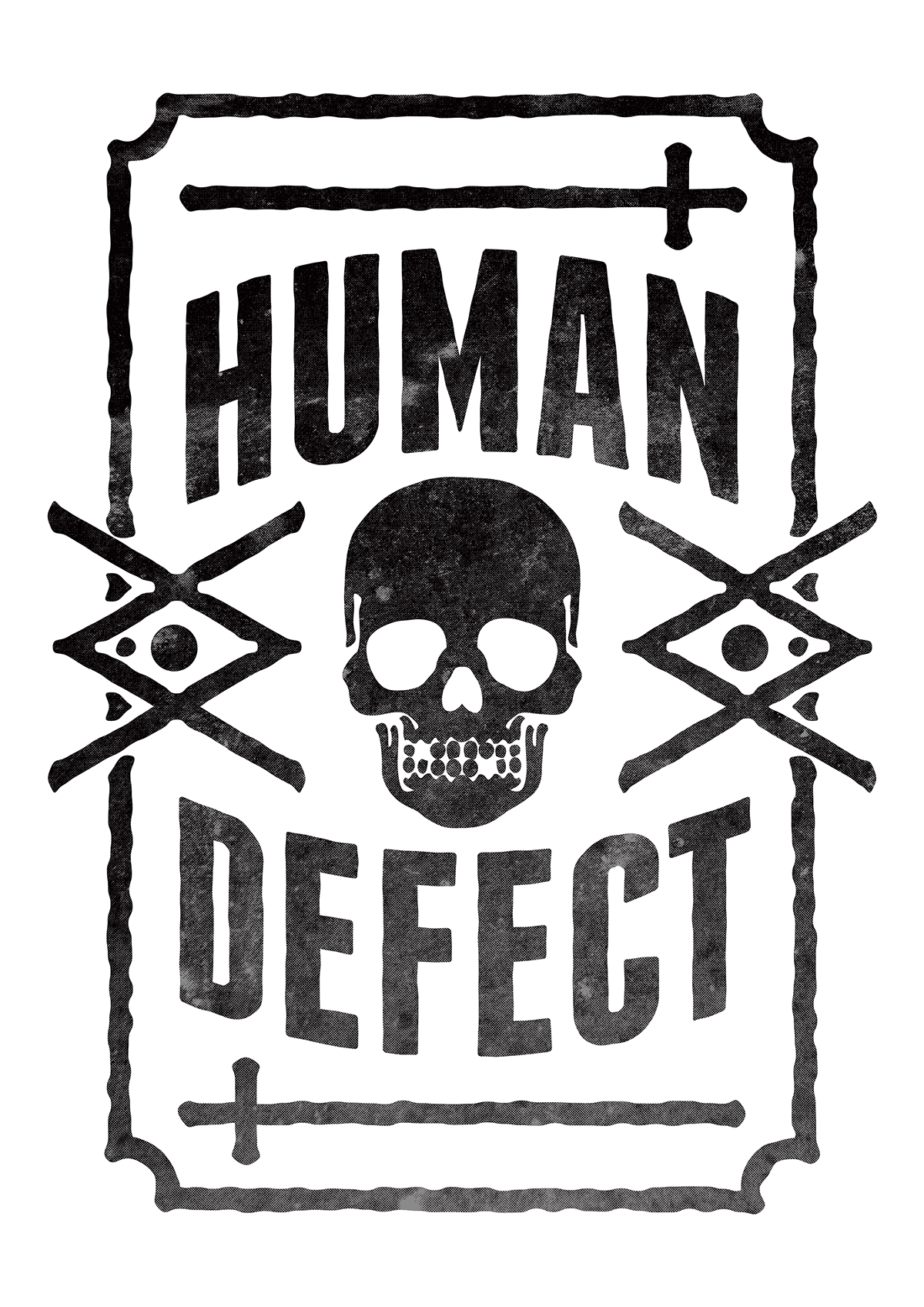 skull poster brand human defect